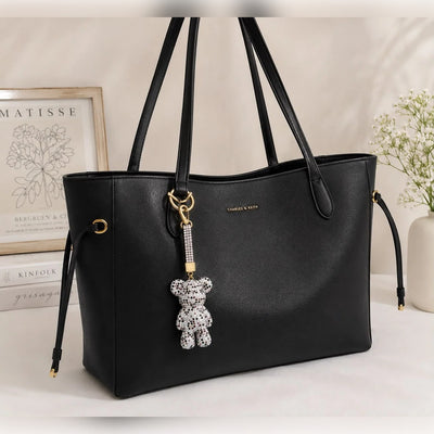 Rhinestone Bear Keychain & Bag Charm