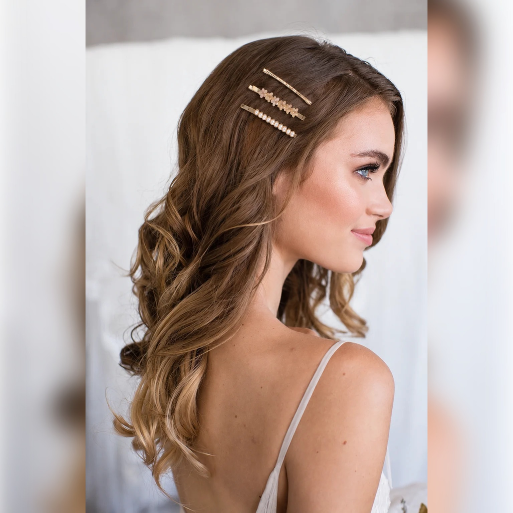 Champagne Bloom Hairpin Set | Vybe Global Store