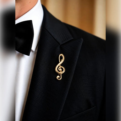Treble Swirl Brooch