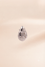 Pearl Studded Teardrop Stud Earring