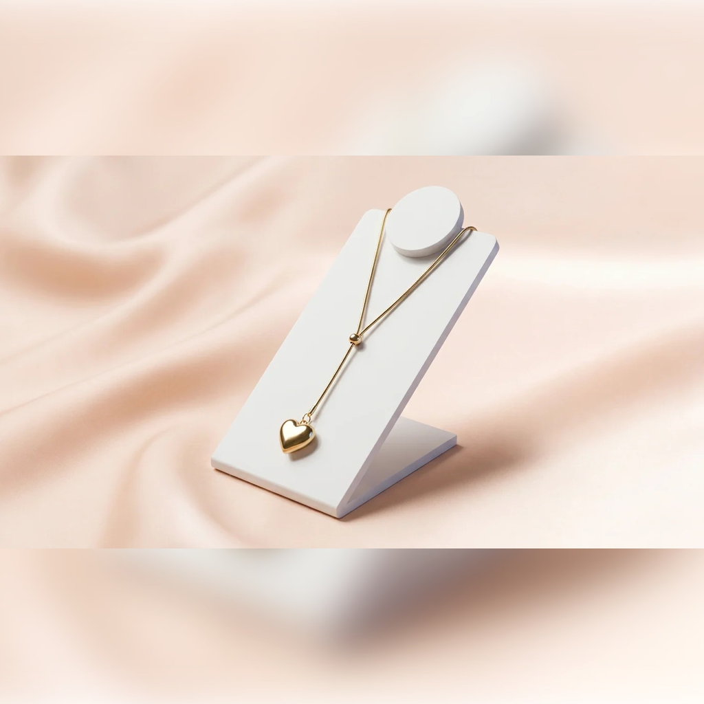 Sliding Heart Lariat Necklace | Vybe Global Store - Image 2