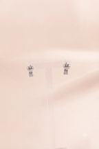 Heart Solitaire Stud Earrings