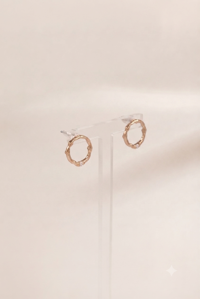 Molten Texture  Earring