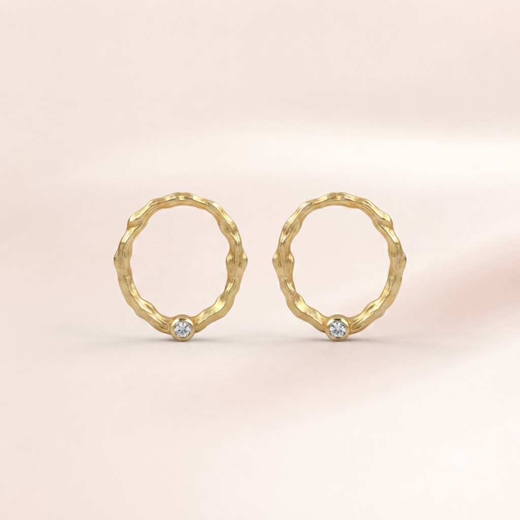 Molten Texture  Earring