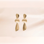 Organic Pebble Tier Drop Earrings | Vybe Global Store - Image 12