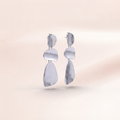 Organic Pebble Tier Drop Earrings