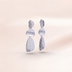 Organic Pebble Tier Drop Earrings