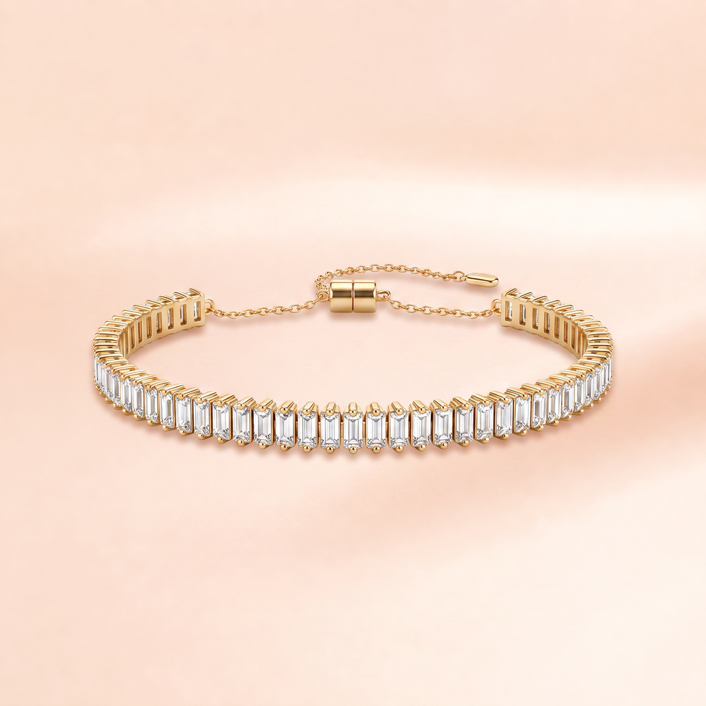 Baguette Crystal Drop bracelet