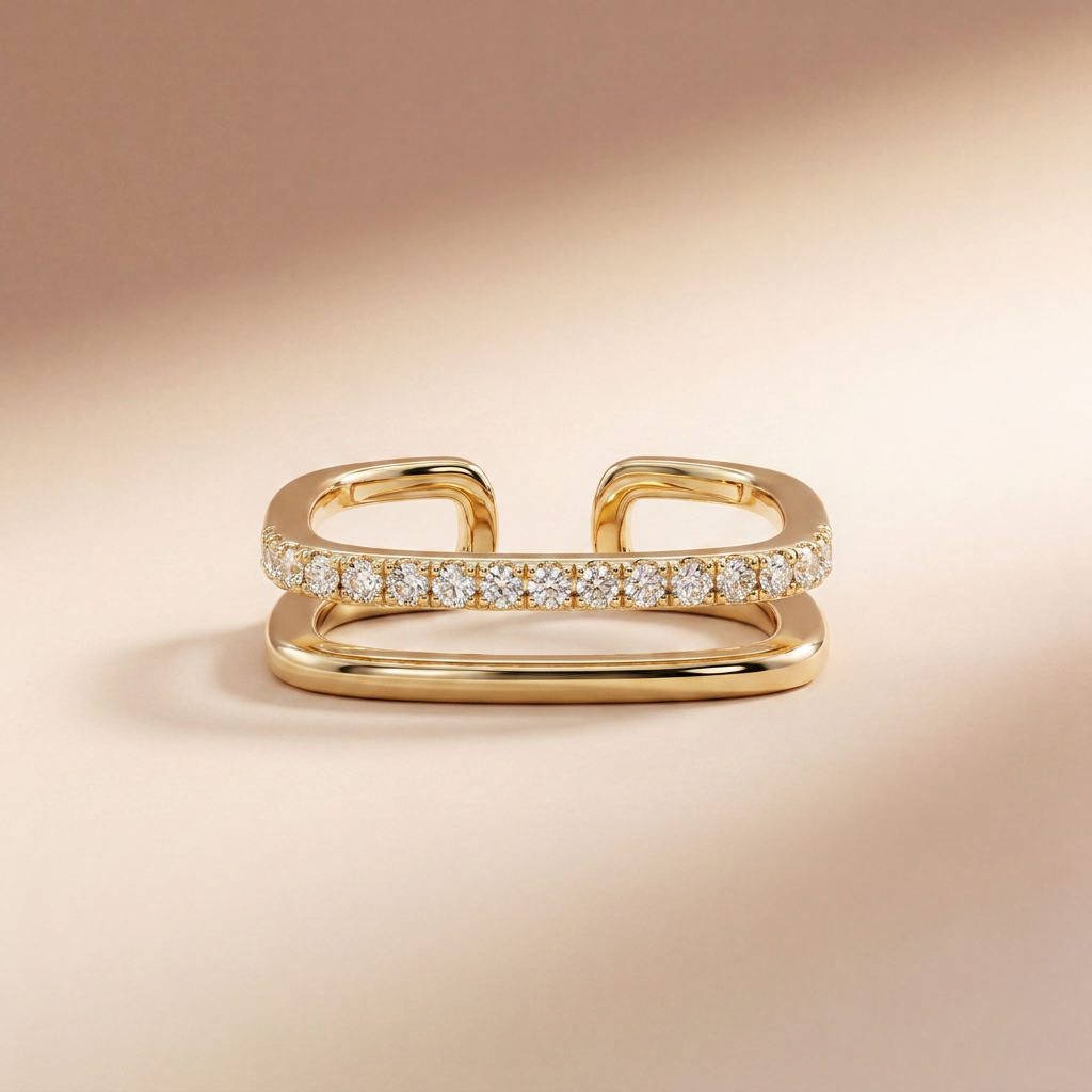 Sienna Double Bar Ring | Vybe Global Store - Image 2