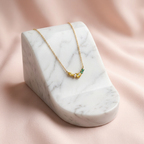Citrine & Emerald Cluster Necklace