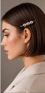 Triple Metallic Ball Hair Pin