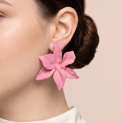Flower Statement Stud Earring