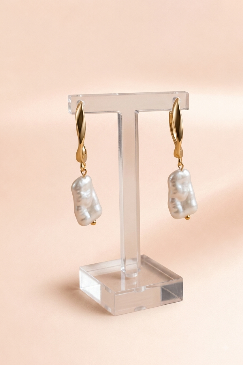 Baroque Pearl Drop Earrings