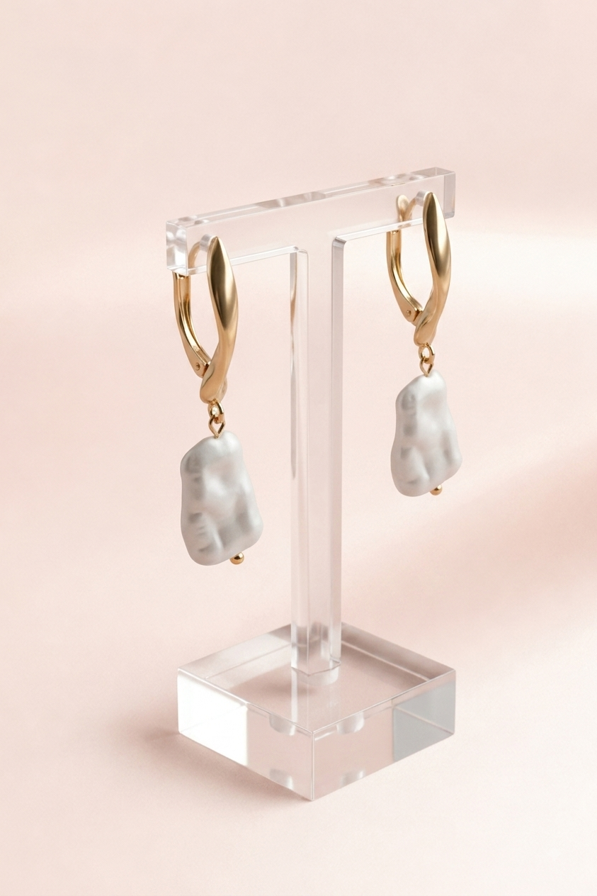 Baroque Pearl Drop Earrings