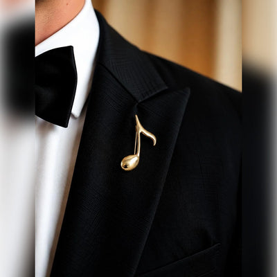 Eighth Note Brooch