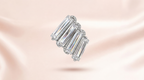 Baguette Crystal Fan Stud Earring