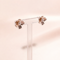 Pearl Blossom Flower Stud Earrings