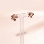 Pearl Blossom Flower Stud Earrings