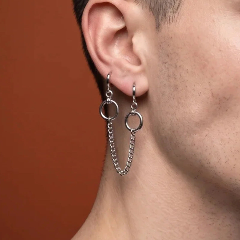 Ring Link Chain Ear Cuff | Vybe Global Store