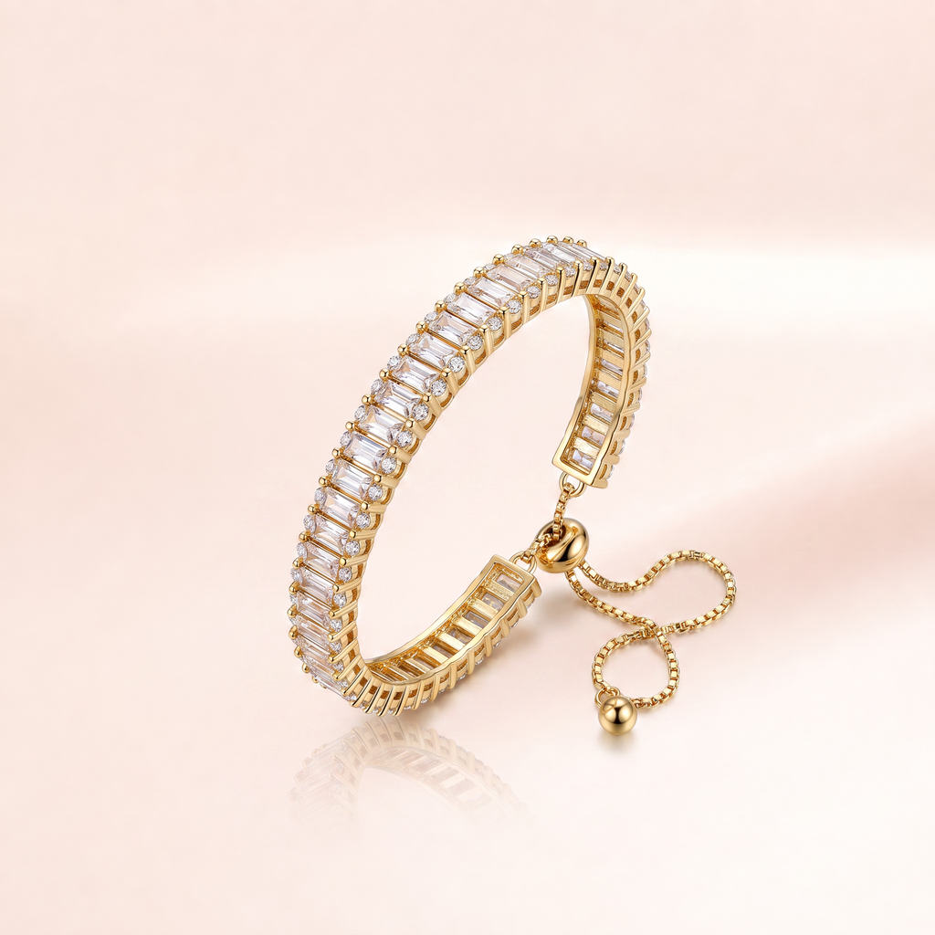 Baguette Crystal Drop bracelet