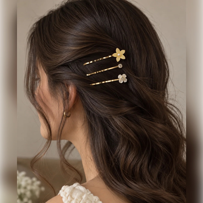 Daffodil Bloom Hairpin Set