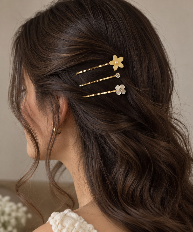Daffodil Bloom Hairpin Set