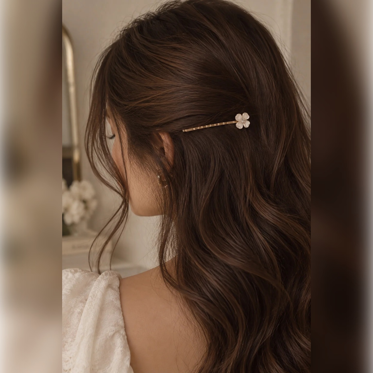 Ivory Blossom Hairpin | Vybe Global Store