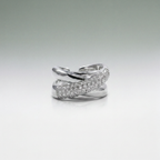 Crossed Band Statement Ring | Vybe Global Store - Image 5