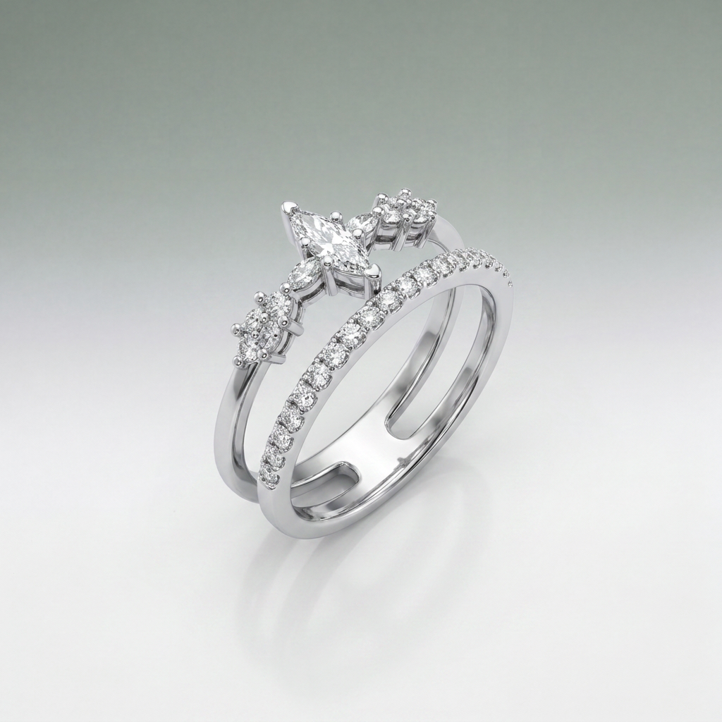 Constellation Double Band Ring | Vybe Global Store - Image 2