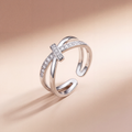 Interlocking Bar Statement Ring