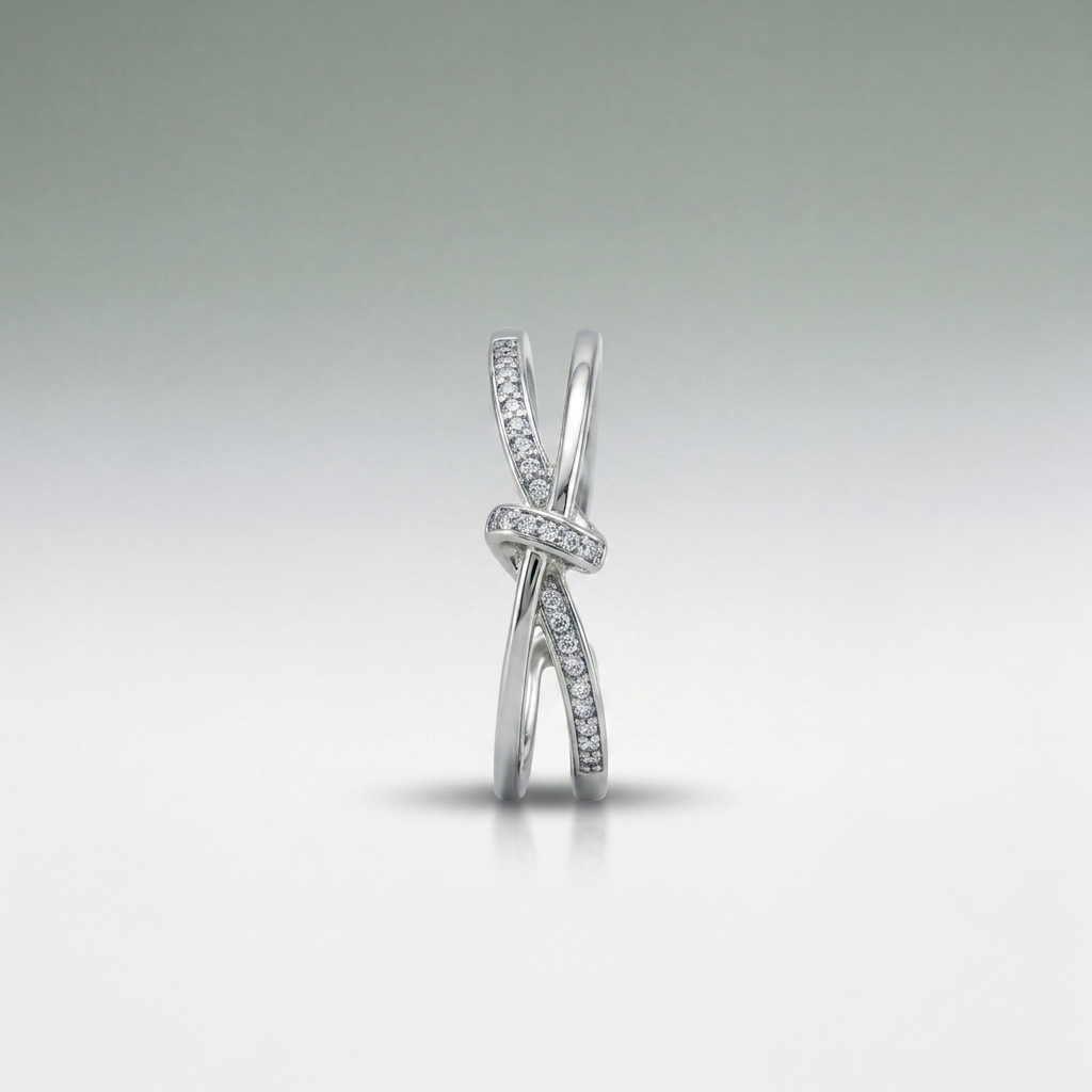 Interlocking Bar Statement Ring