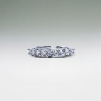 Prong-Set Crystal Eternity Ring | Vybe Global Store - Image 2