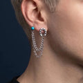 Turquoise Horseshoe Chain Earring | Vybe Global Store