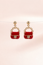 Mini Handbag Charm Earrings