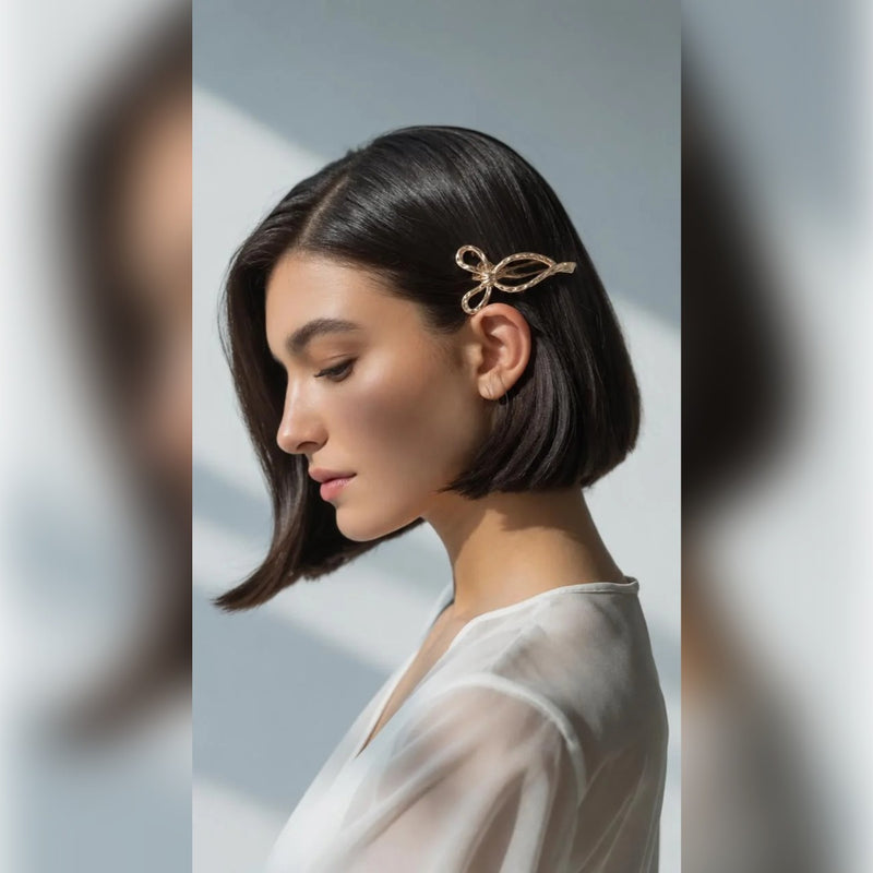 Sculptural Bow Hairpin | Vybe Global Store - Image 3