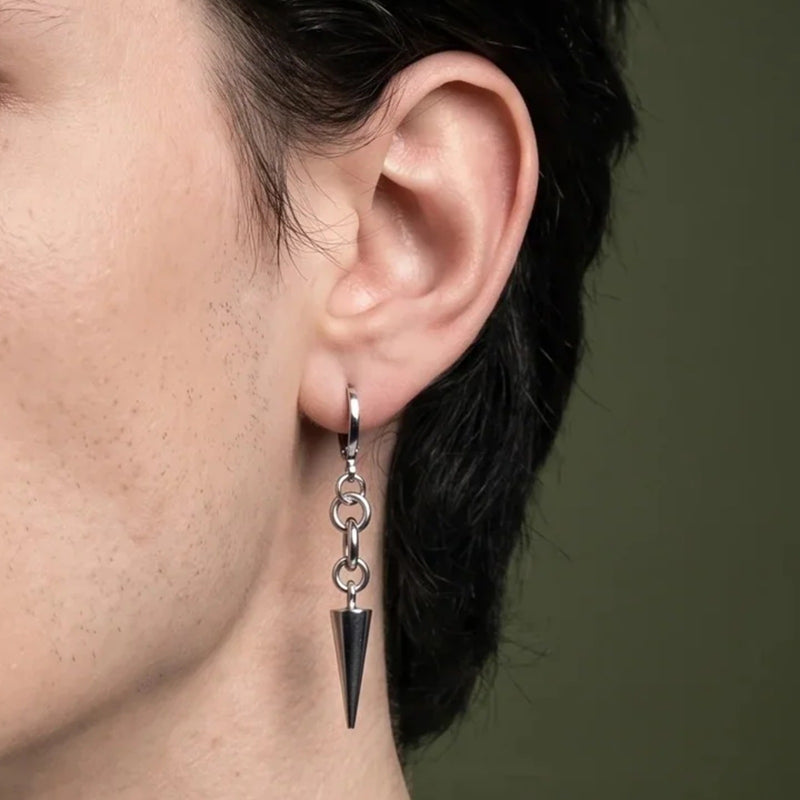 Spike Chain Drop Earrings | Vybe Global Store