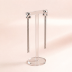 Sculptural Heart Fringe Earrings