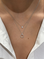 Layered Open Circle Necklace