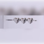 Triple Metallic Heart Hair Pin | Vybe Global Store - Image 4