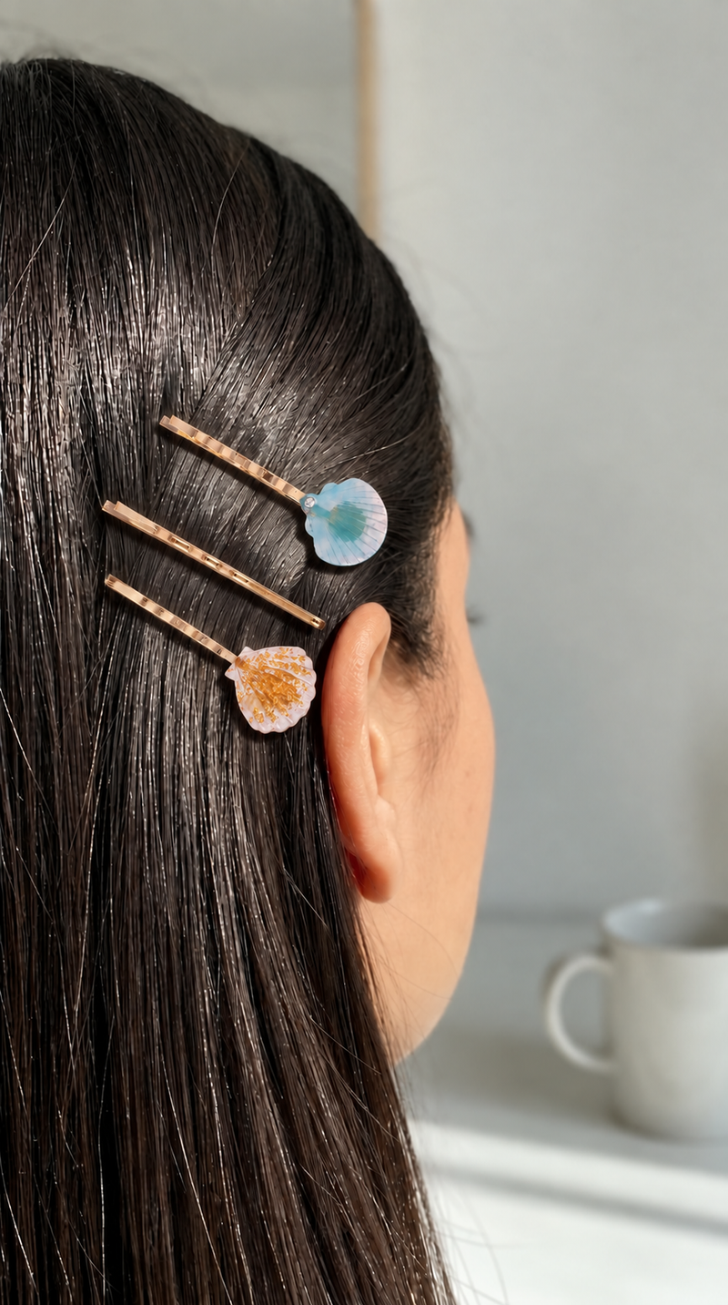 Marbella Shell Bobby Pin Set