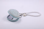 Rhinestone Compact Mirror Bag Charm