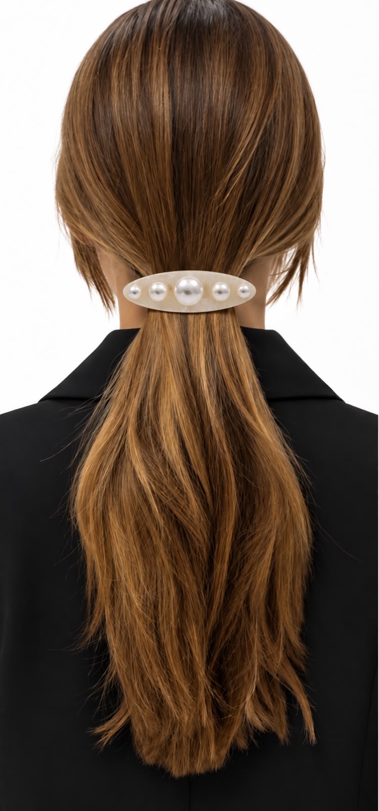 Pearl Oval Hair Clip