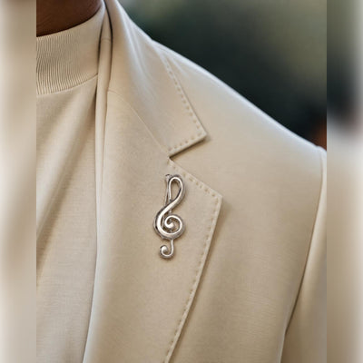 Treble Swirl Brooch