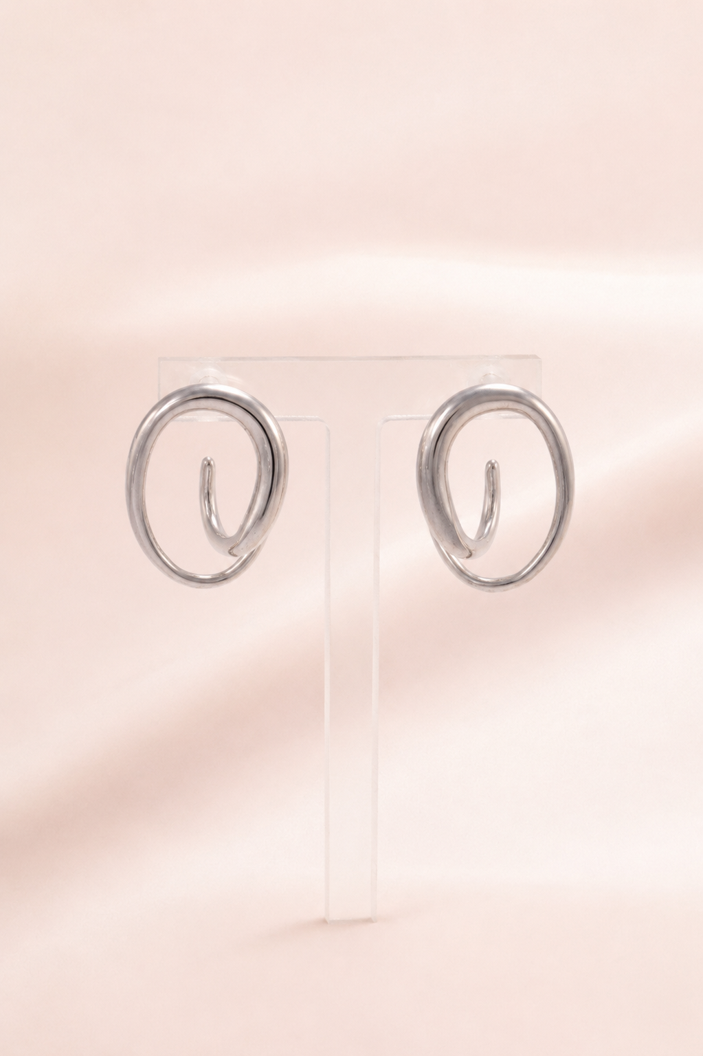 Spiral Coil Hoop Earring