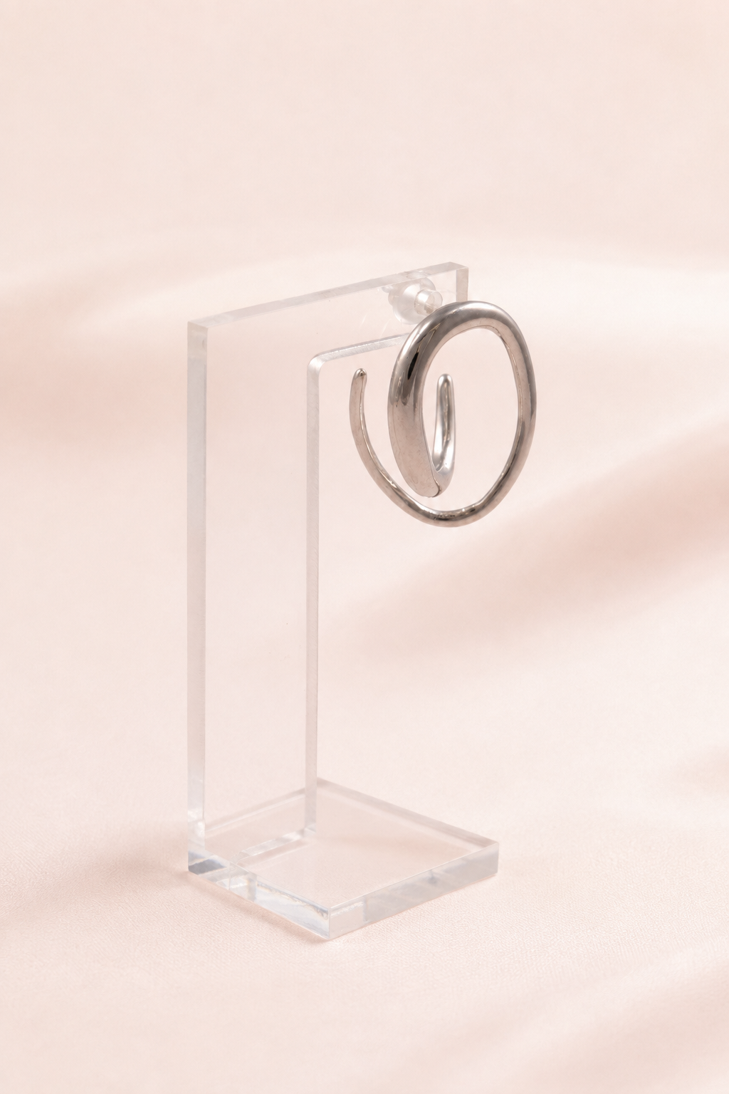 Spiral Coil Hoop Earring