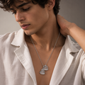 Double Heart Pendant Chain
