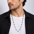 Black Onyx Beaded Chain