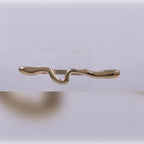 Sculptural Wavy Metallic Barrette | Vybe Global Store - Image 3