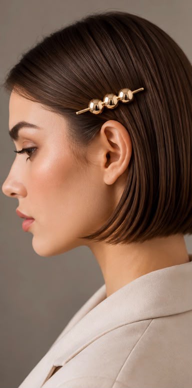 Triple Metallic Ball Hair Pin