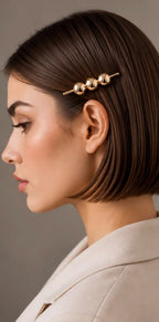 Triple Metallic Ball Hair Pin